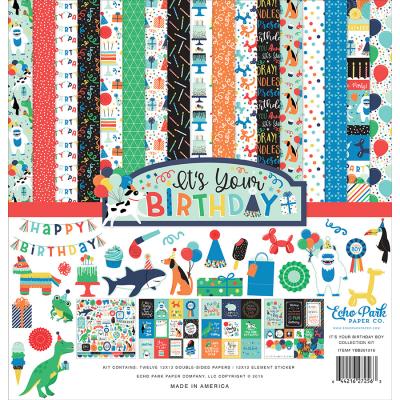 Echo Park It's Your Birthday Boy Designpapier - Collection Kit
